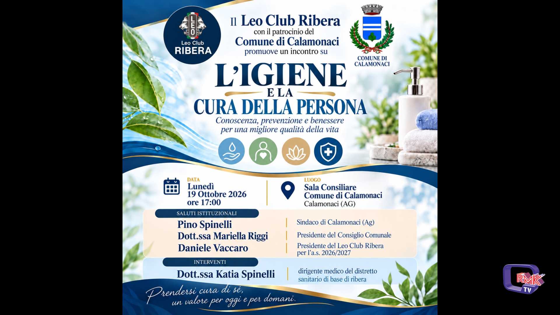 Leo Club Ribera.  “L’igiene e la cura della persona” lunedì a Calamonaci